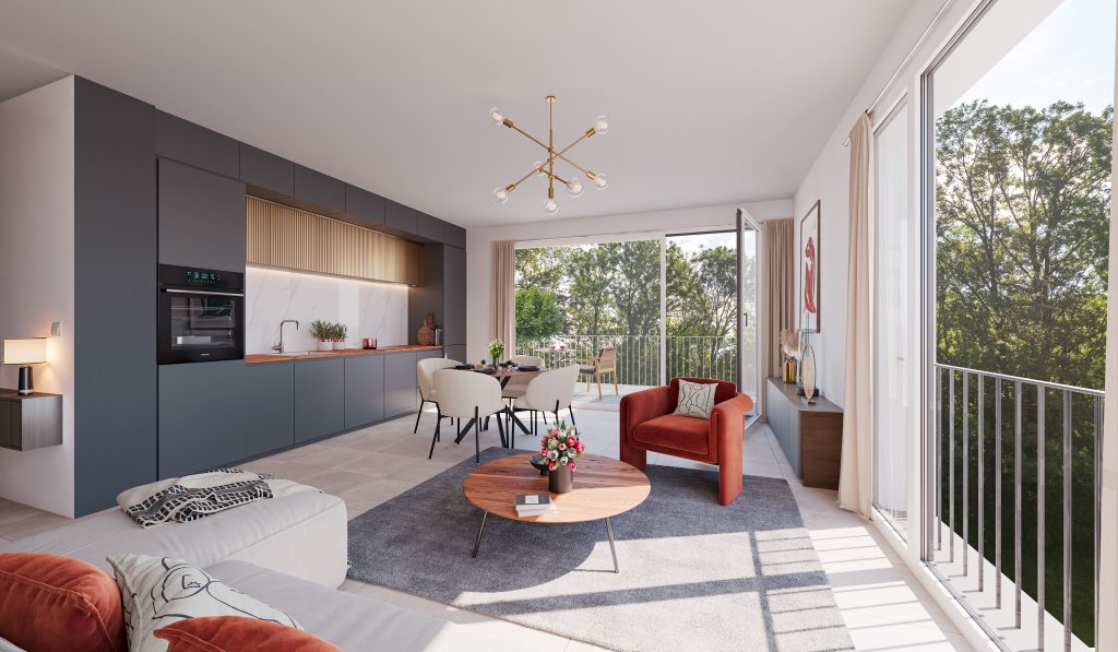 Résidence à Le Bourget-du-Lac S’insérant dans un cadre champêtre, face à la vallée, du lac du Bourget, Le Domaine de Buttet se compose, de 4 petites résidences contemporaines, s’intégrant, harmonieusement dans l’identité bourgetaine., Encadrées d’épais murs, leurs façades étroites, font écho au patrimoine bâti du village, tout en, permettant de proposer des appartements de, caractère. Réalisées en béton esprit pierre, elles, adoptent une tonalité jaune rappelant la pierre, locale qui ponctue en touches les soubassements, et les murets des habitations du bourg.,