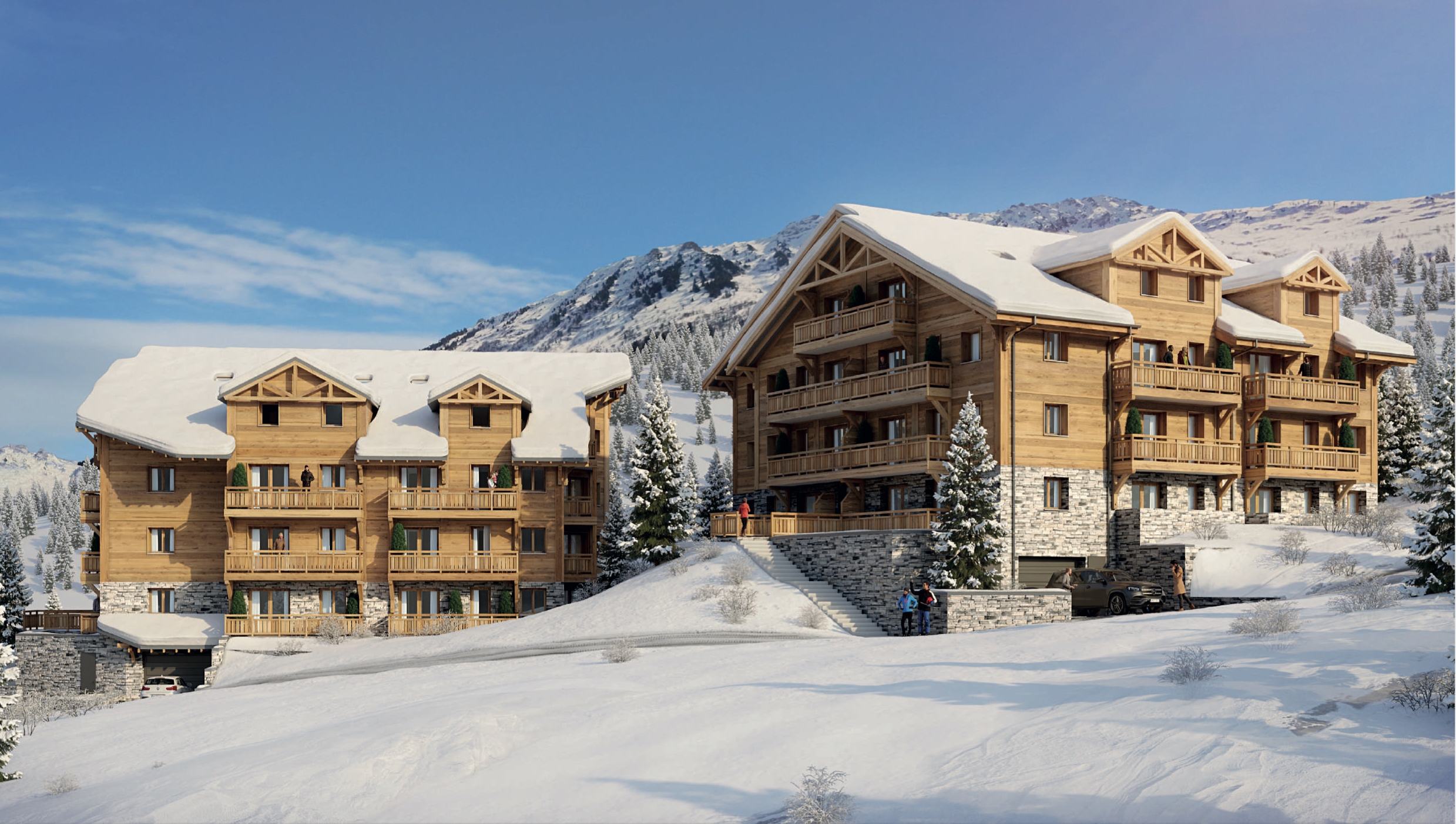 Résidence à Les Avanchers-Valmorel Vue Panoramique, Au coeur de la Nature, Chauffage écologique,