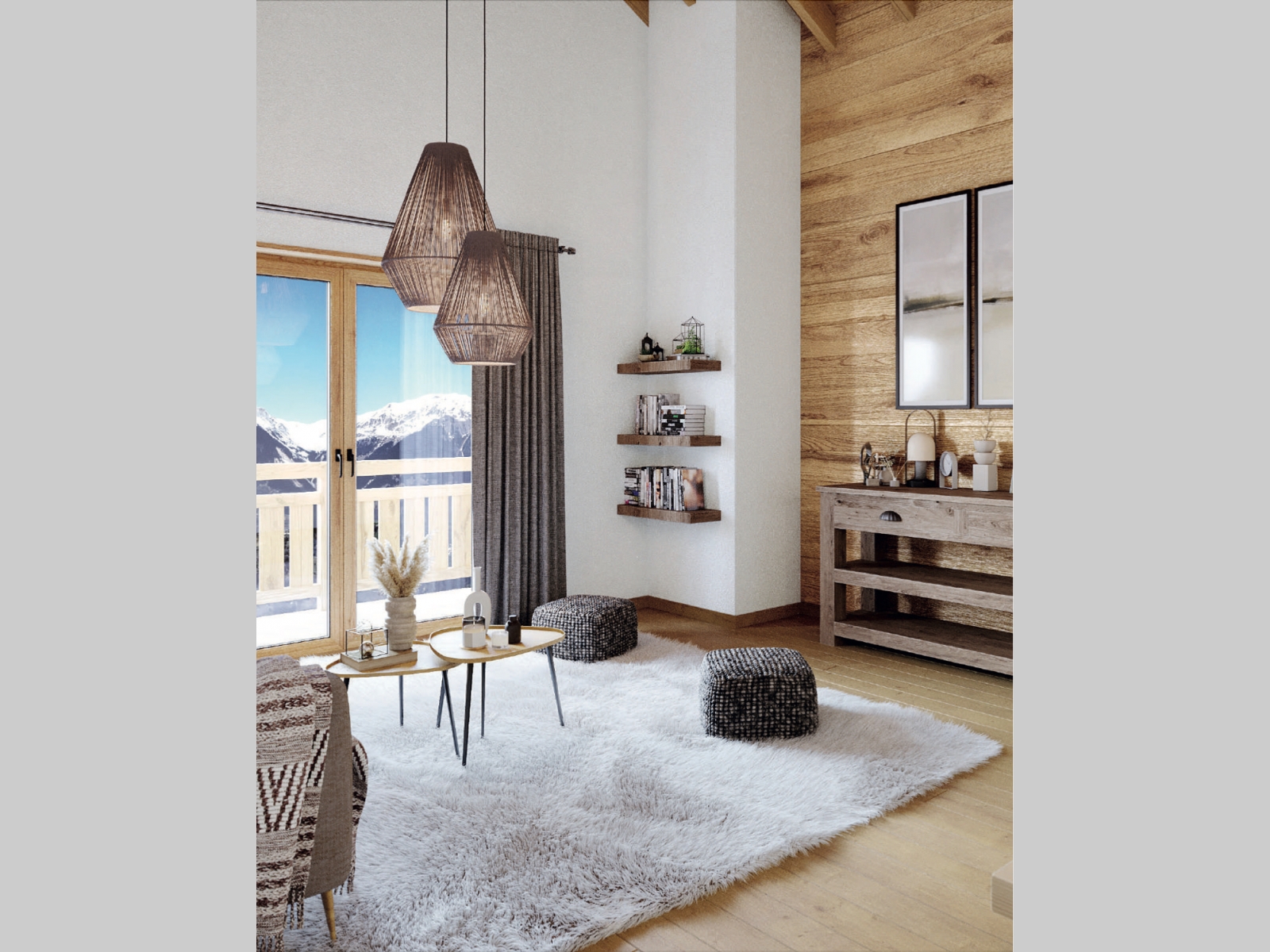 Résidence à Les Avanchers-Valmorel Vue Panoramique, Au coeur de la Nature, Chauffage écologique,