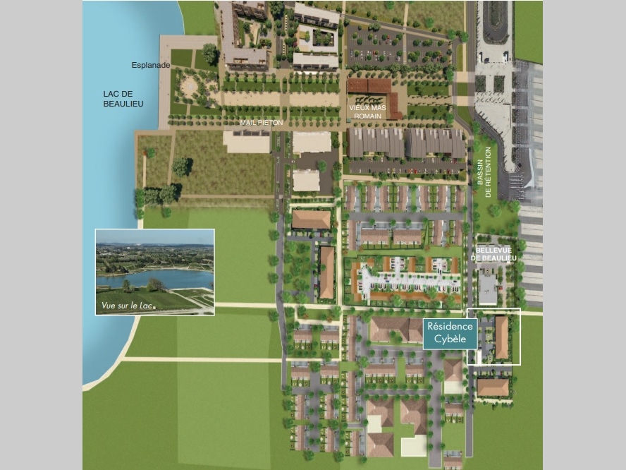 Résidence à Monteux tous les logements ont la vue sur le lac de BEAULIEU Résidence à Monteux tous les logements ont la vue sur le lac de BEAULIEU,