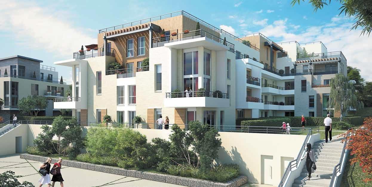Résidence à Louveciennes Ecrin de verdure, Place commerçante, Basse Consommation,