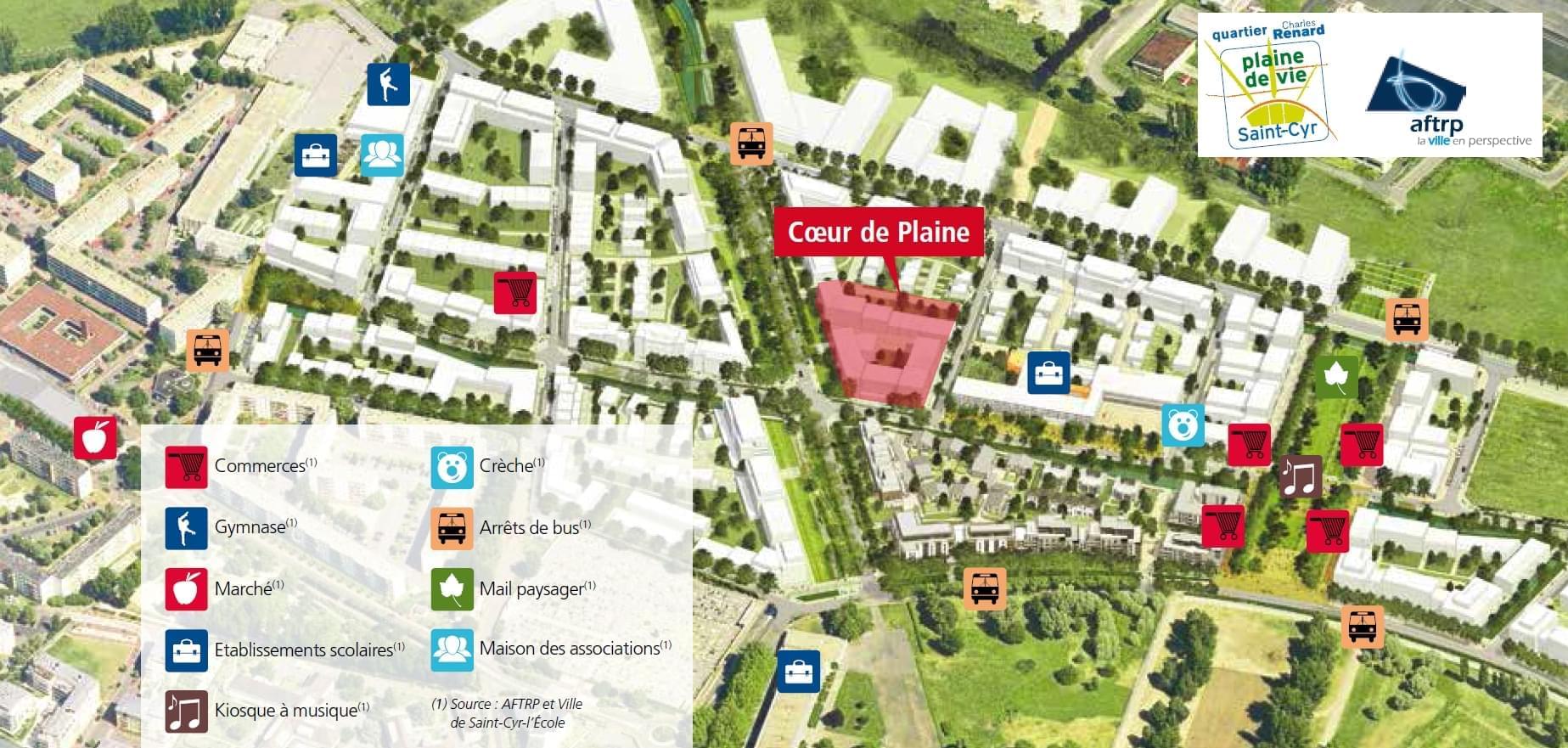 Résidence à Saint-Cyr-l'École Nouveau quartier, Toutes commodités, RER C,